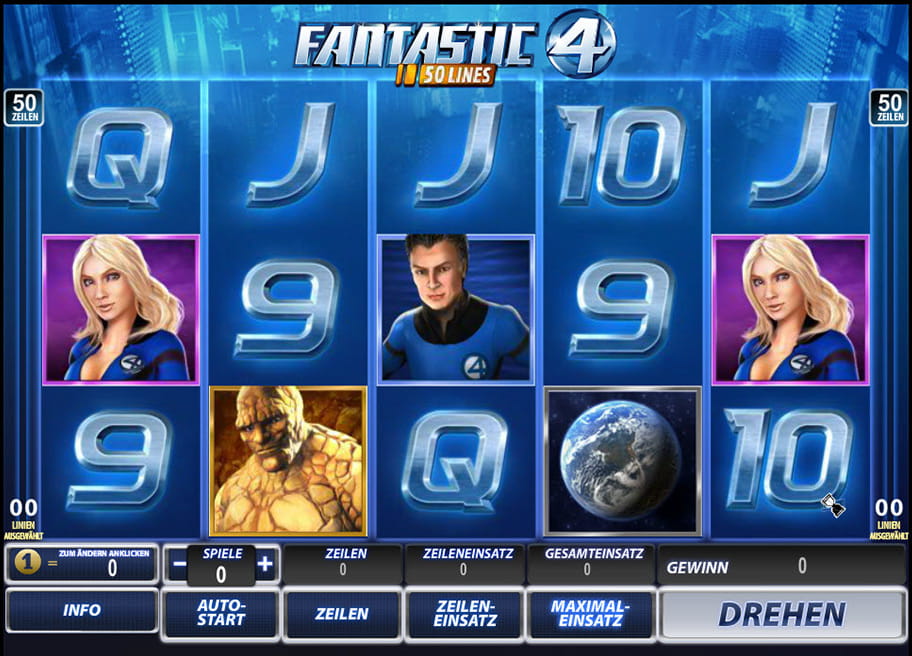 Das Automatenspiel The Fantastic Four 50 Lines im Überblick